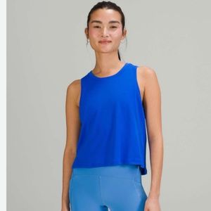 Lululemon Train to Be Tank Size 10 Blazer blue tone